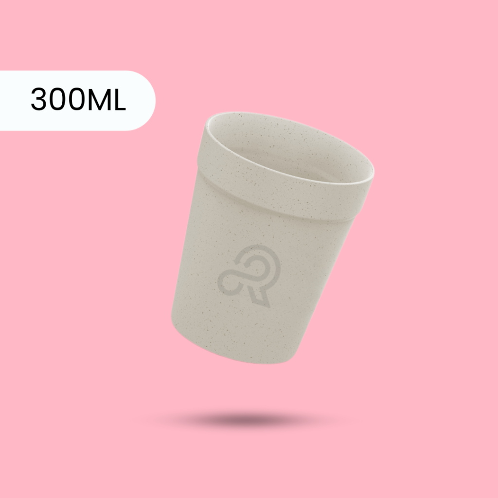 Rubbish Coffee Cup 300ML Sand